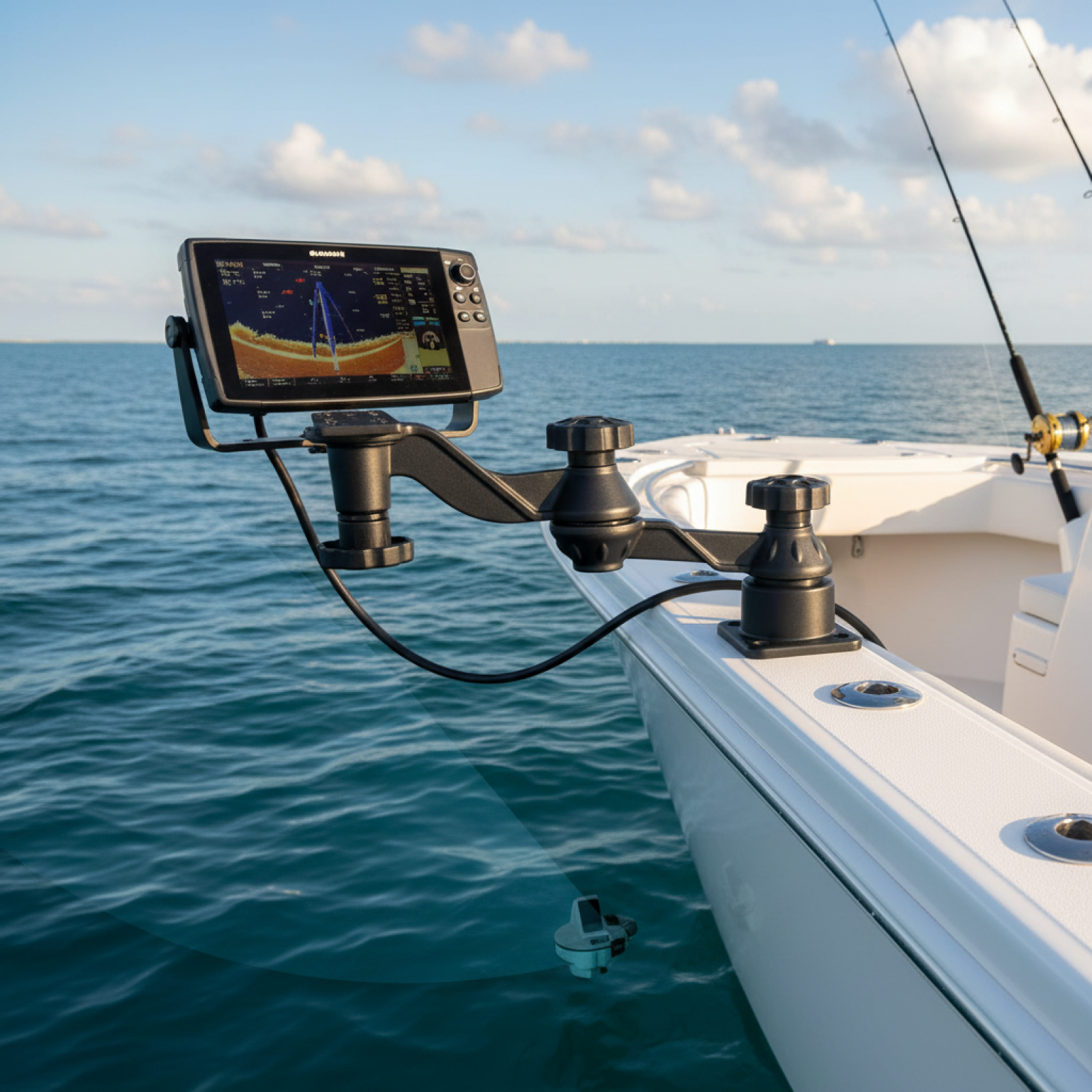 Fish Finder Mount - Durable Aluminum Alloy Fish Finders Mount