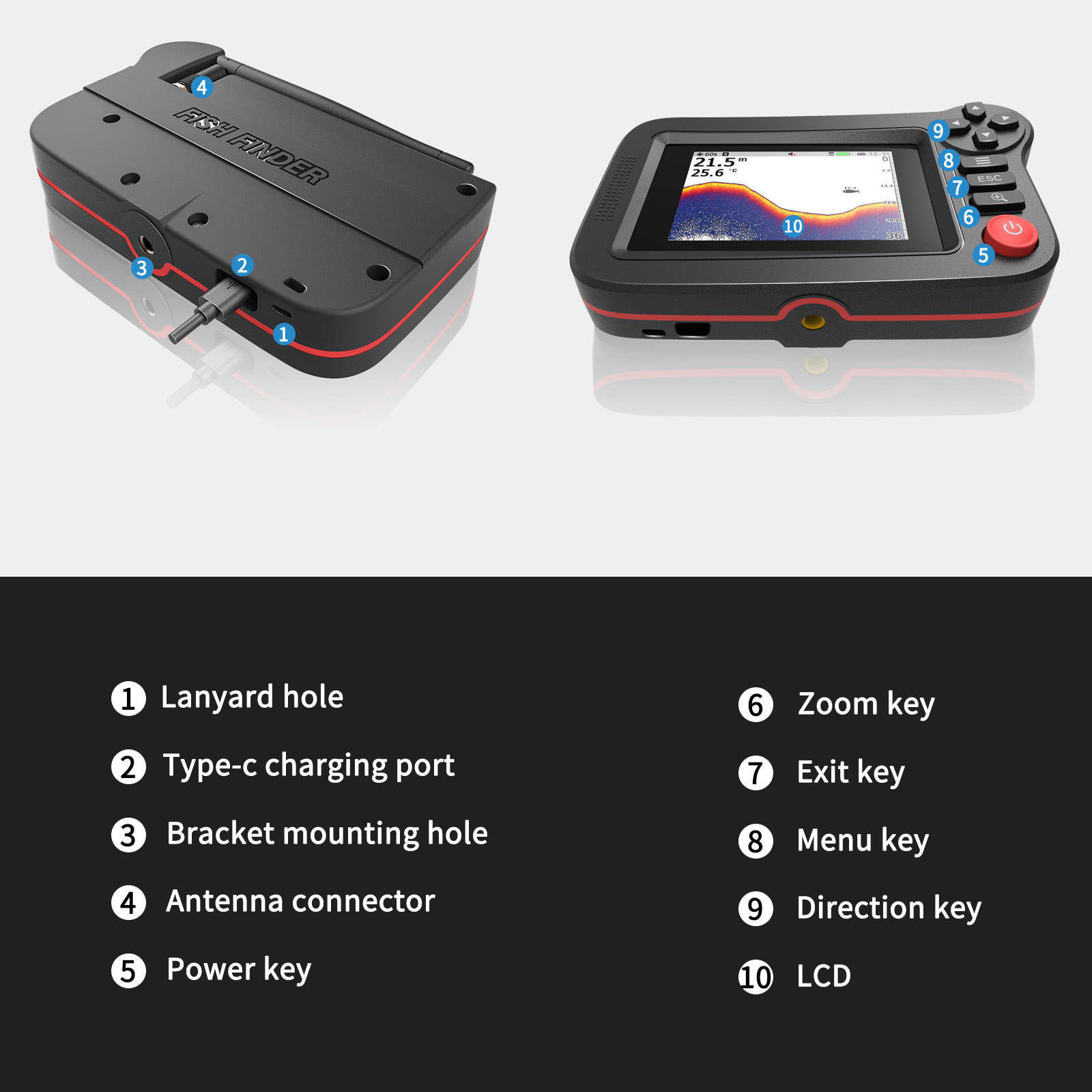 Smart Fish Finder - Portable F - Fish Finder Gps reseña y precio