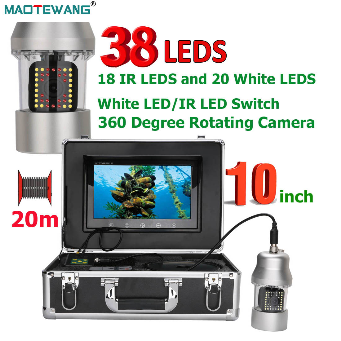 MAOTEWANG Underwater Fishing V - Fish Finder Cable reseña y precio