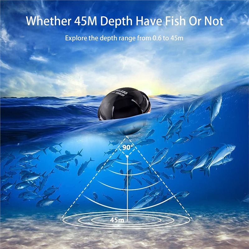 Wireless Sonar Fish Finder, Po - Fish Finder Portable reseña y precio
