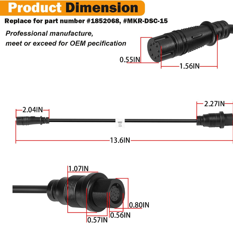 1852078 MKR-DSC-15 DSC Transdu - Fish Finder Transducer reseña y precio