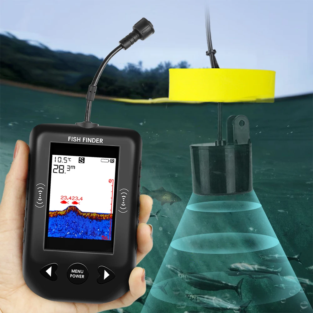 Alarm 100M Portable Sonar Fish - Fish Finder Transducer reseña y precio
