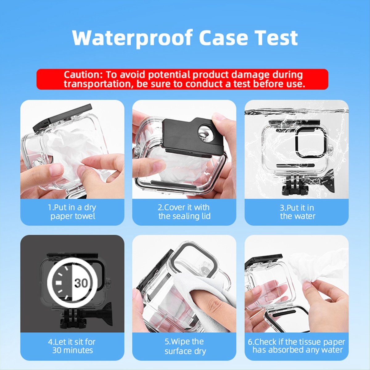 M05K 60M Waterproof Case for G - Underwater Camera reseña y precio