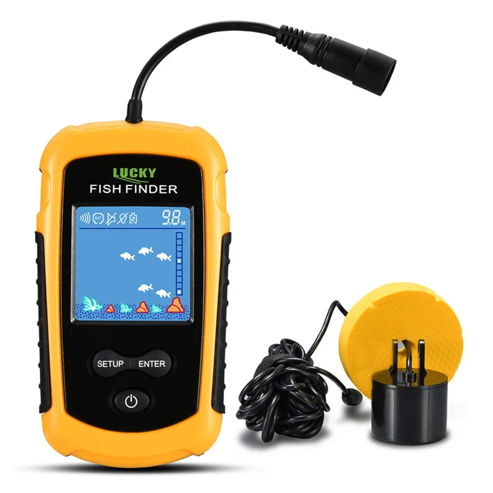 Lucky LCD Color Screen Portabl - Fish Finder Transducer reseña y precio