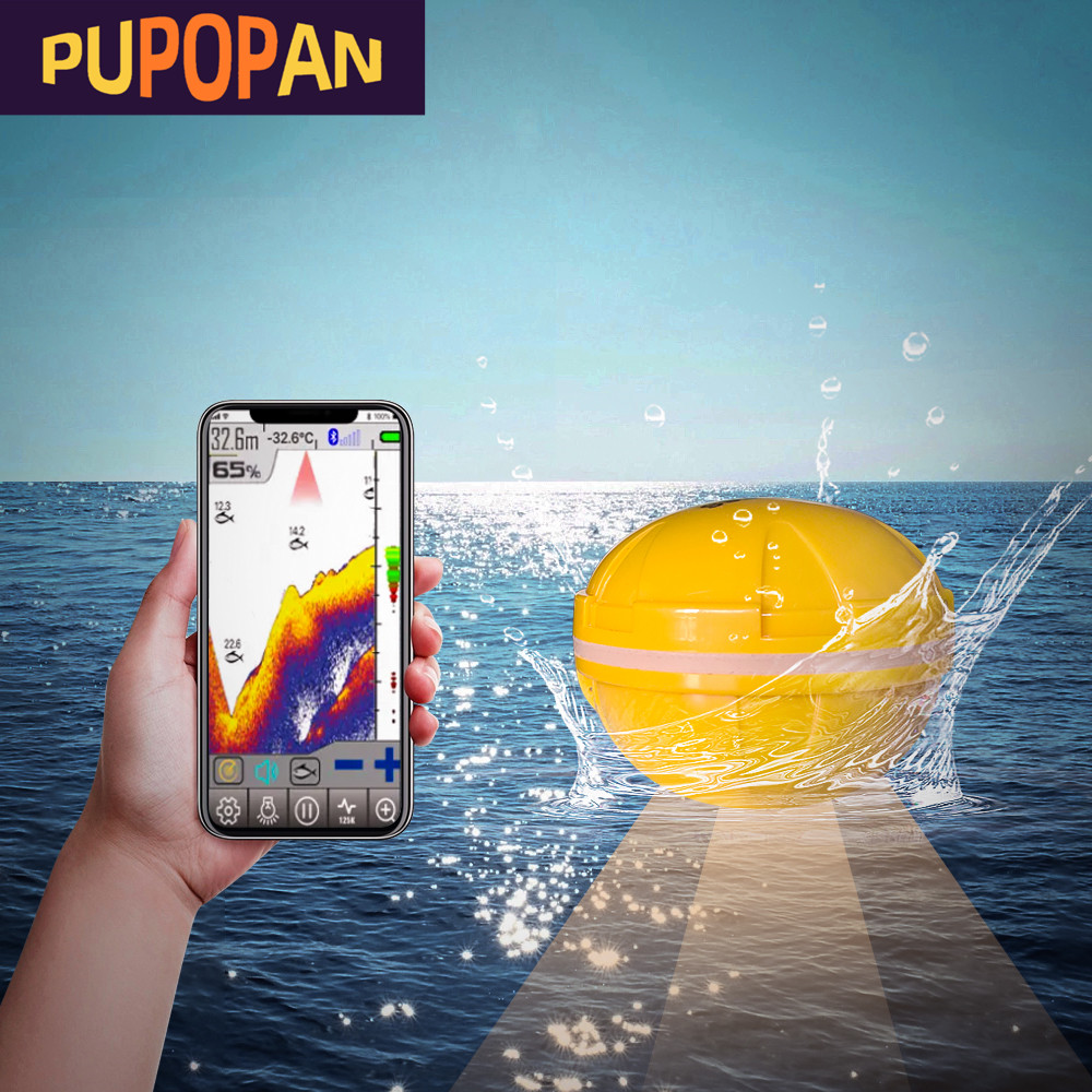 PUPOPAN 100M Brand New Smart P - Fish Finder Transducer reseña y precio