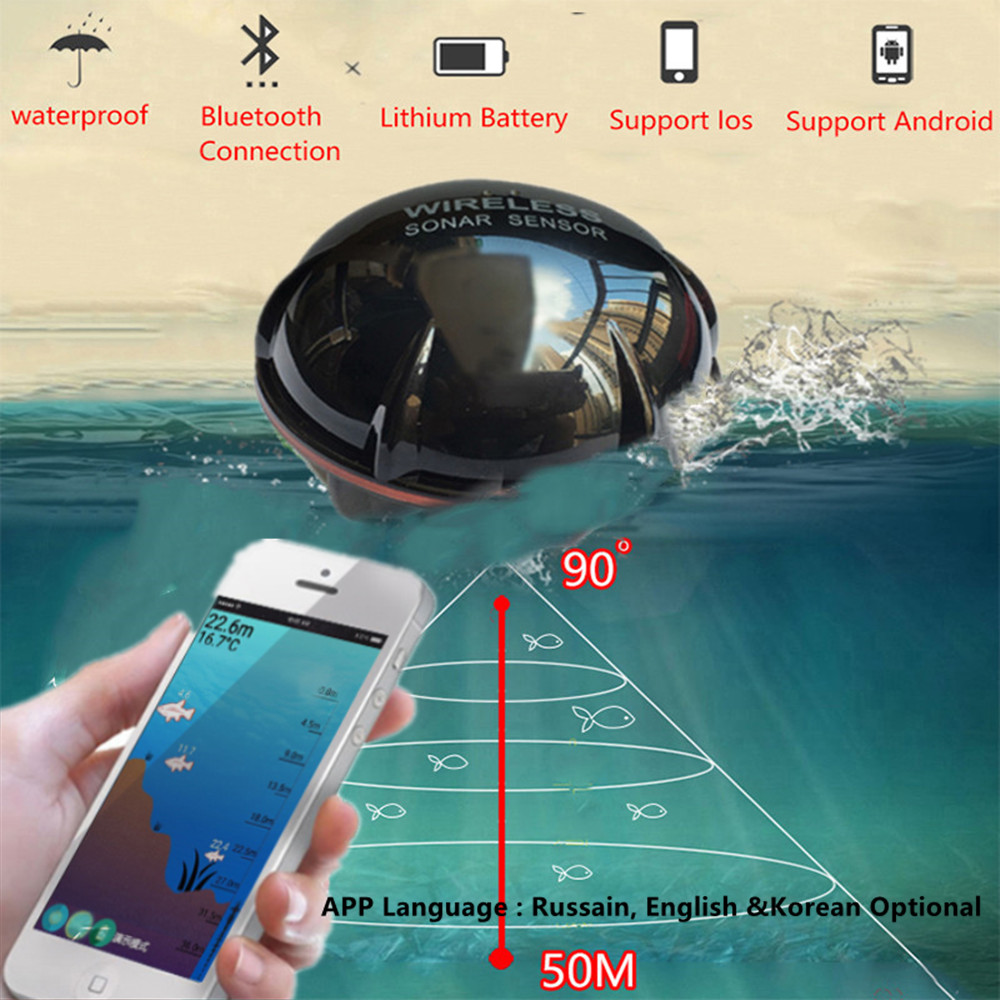 PUPOPAN 100M Brand New Smart P - Fish Finder Transducer reseña y precio