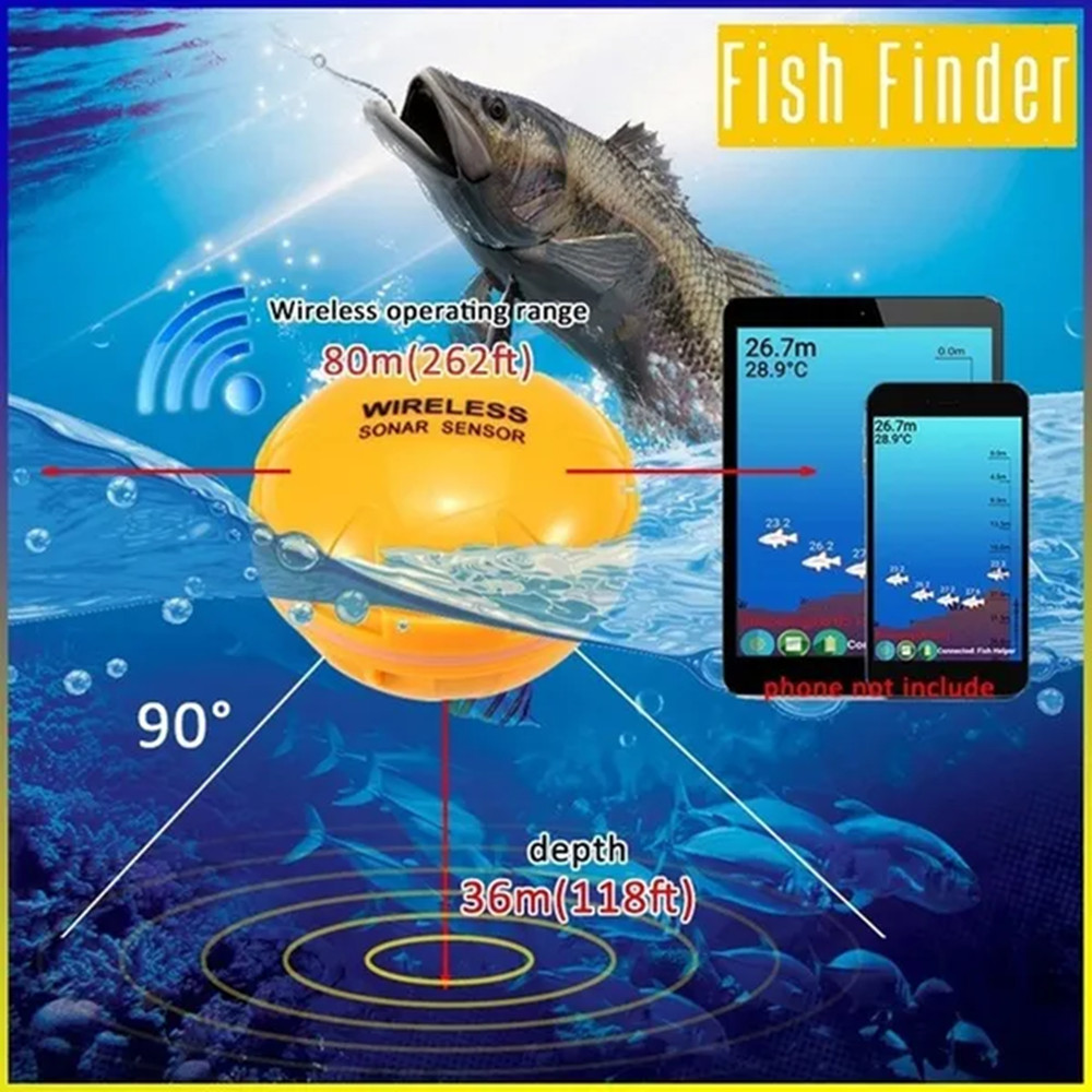 PUPOPAN 100M Brand New Smart P - Fish Finder Transducer reseña y precio