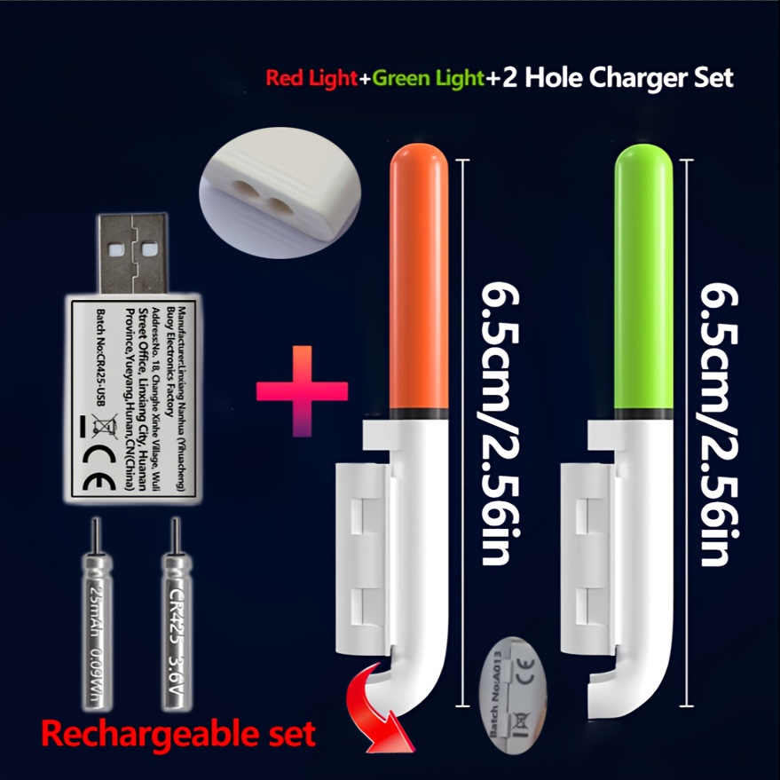 Fishing 5-Piece Set (2 Rod Tip - Fish Finder Charger reseña y precio