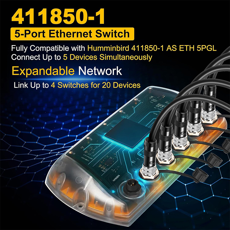 411850-1 AS ETH 5PGL Ethernet  - Fish Finder Cable reseña y precio