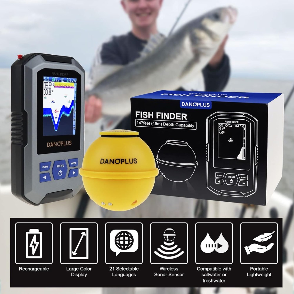 Wireless Fish Finder with 147f - Fish Finder Portable reseña y precio