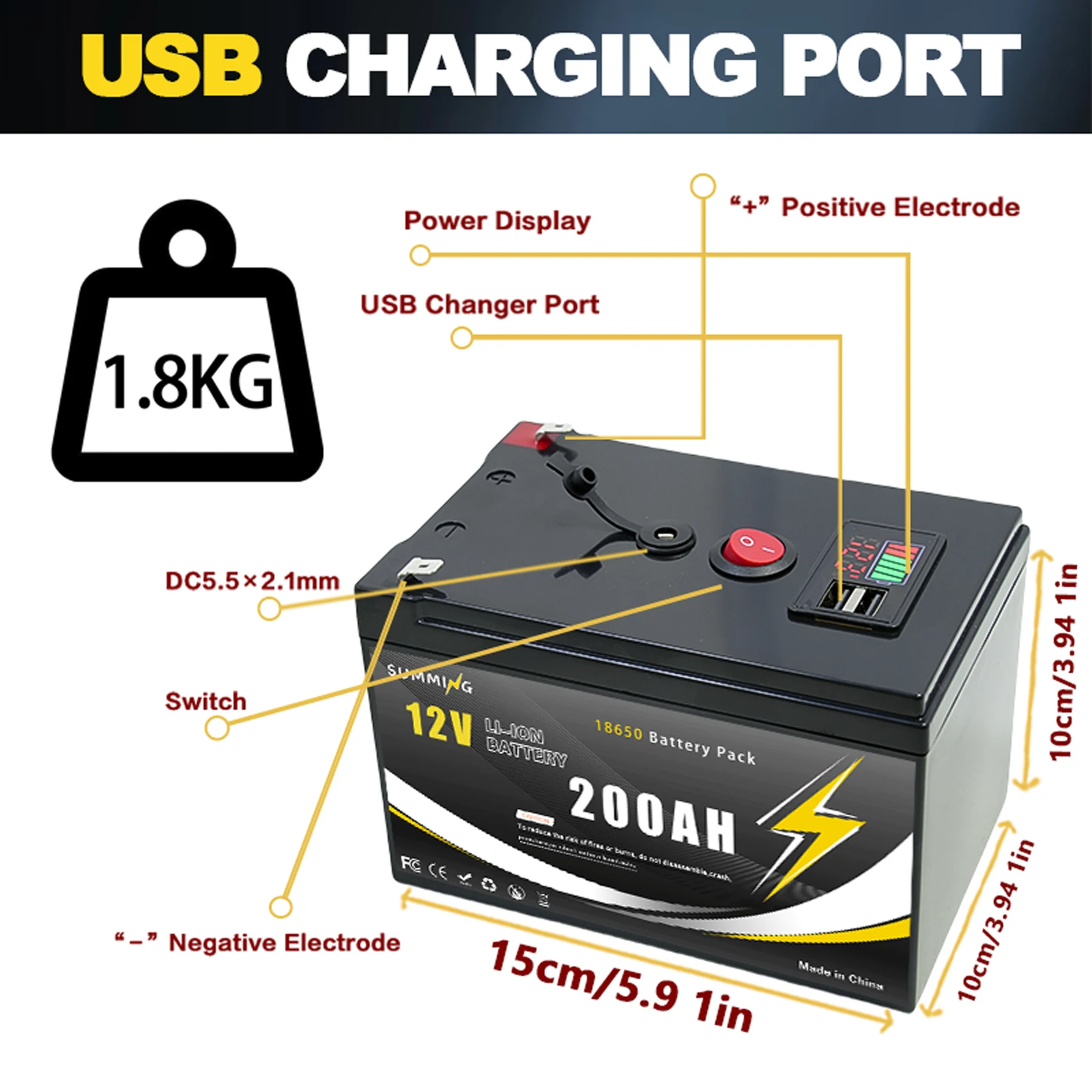 12V 200Ah Lithium  LiFeP04 Bat - Fish Finder Charger reseña y precio