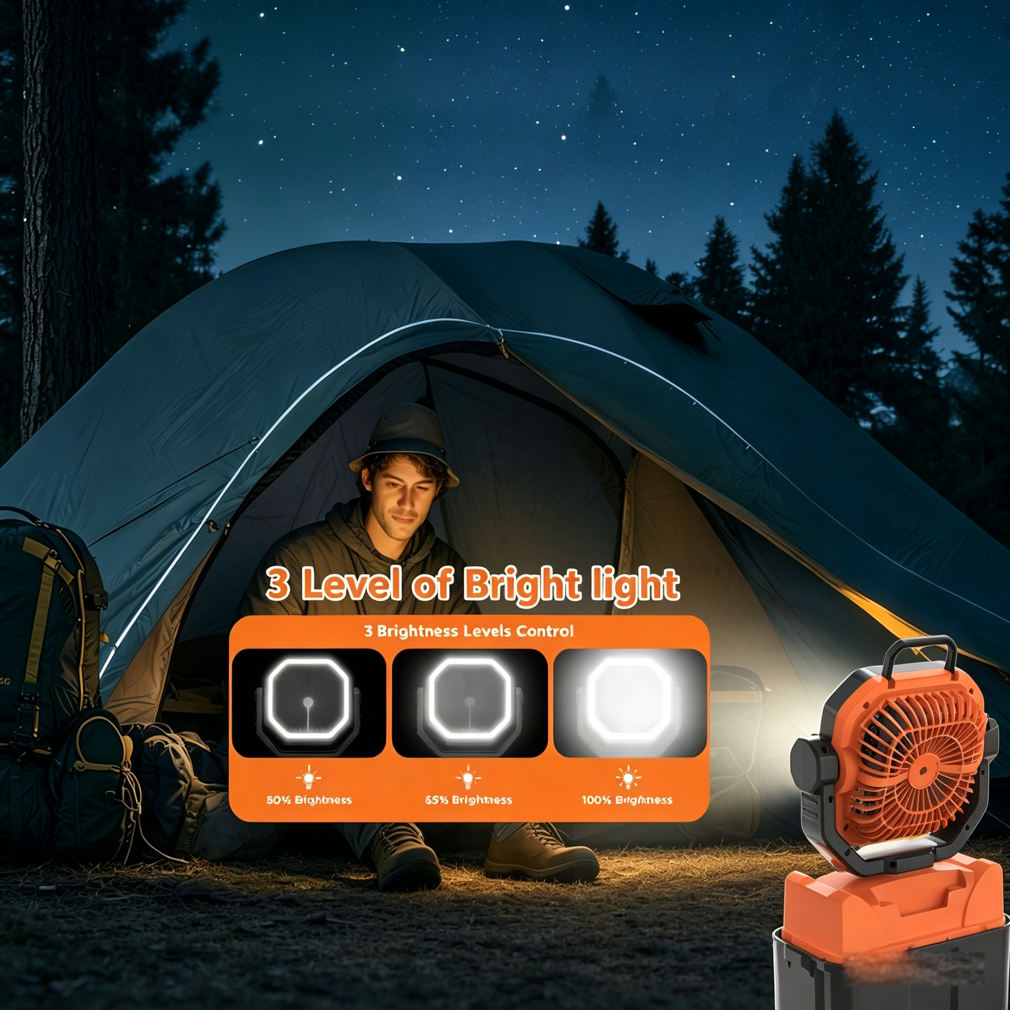 30000mAh Spray Camping Fan wit - Fish Finder Battery reseña y precio