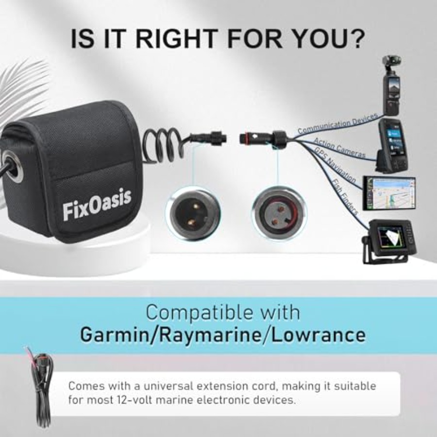 12V Lithium-Ion Fish Finder Ba - Fish Finder Charger reseña y precio