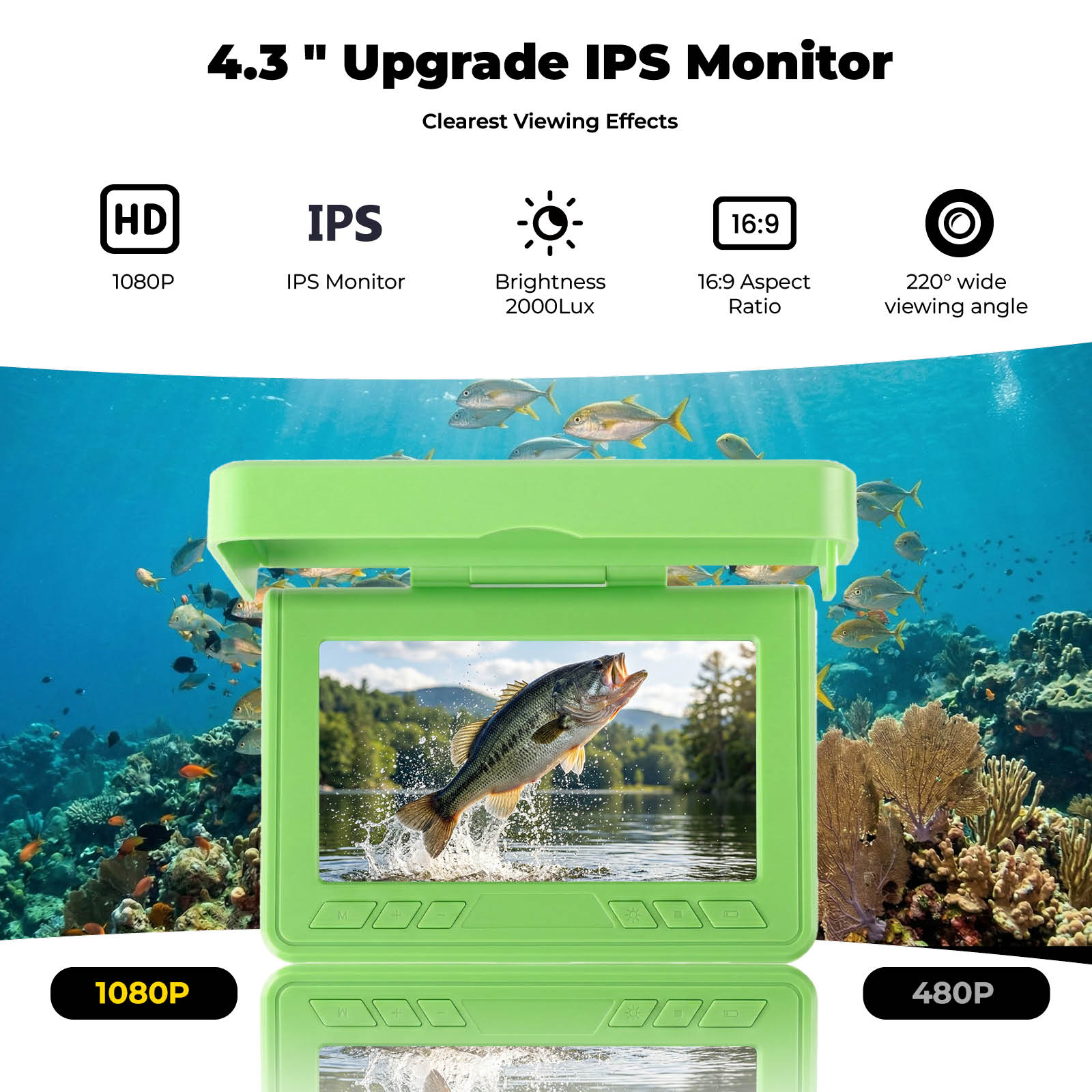 Portable Underwater Visual Fis - Fish Finder Portable reseña y precio