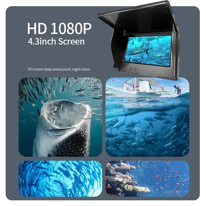 4.3 Inch Summer & Winter Video - Fish Finder Cable reseña y precio