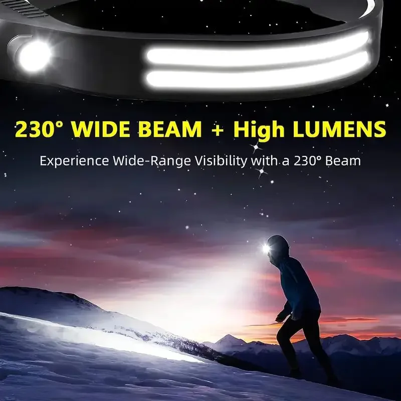 LED Sensor Headlamp Built-in B - Fish Finder Battery reseña y precio