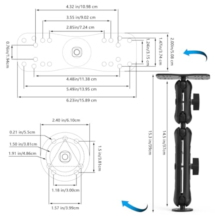 Aluminum Alloy Fish Finder Mou - Fish Finder Mount reseña y precio