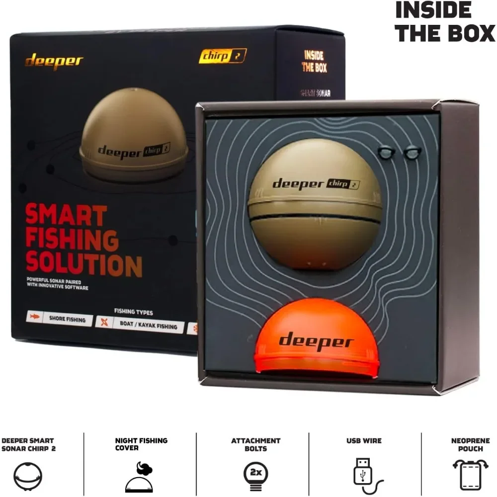 A  Chirp 2 Sonar Fish Finder - - Fish Finder Portable reseña y precio