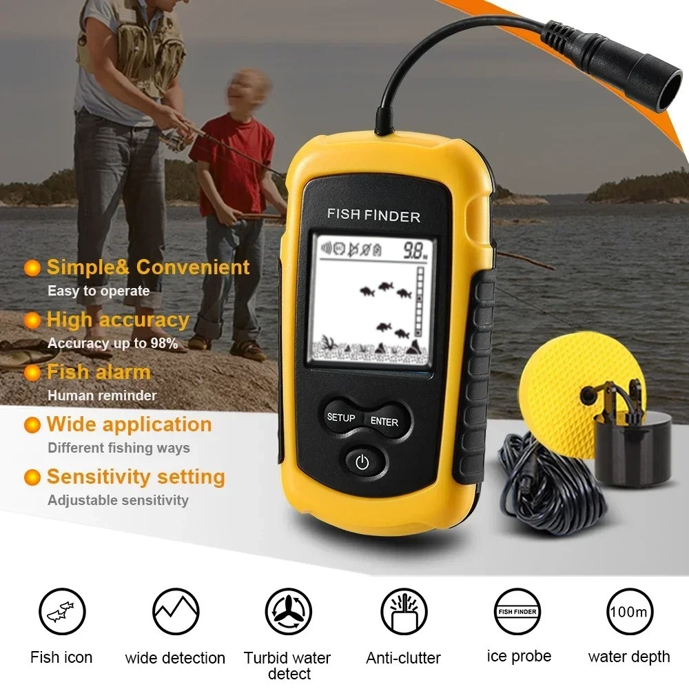 Wireless Sonar Detection Fish  - Fish Finder Cable reseña y precio