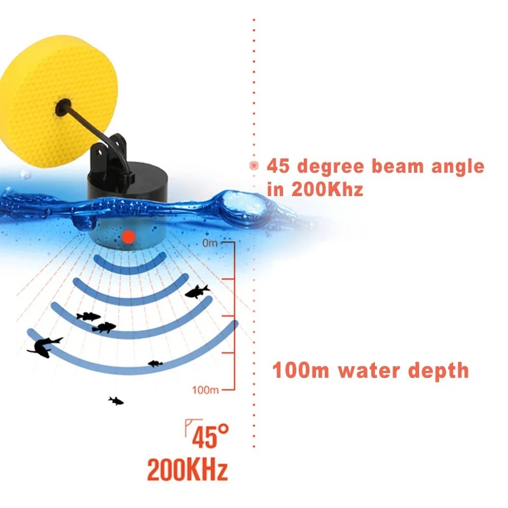 Wireless Sonar Detection Fish  - Fish Finder Cable reseña y precio