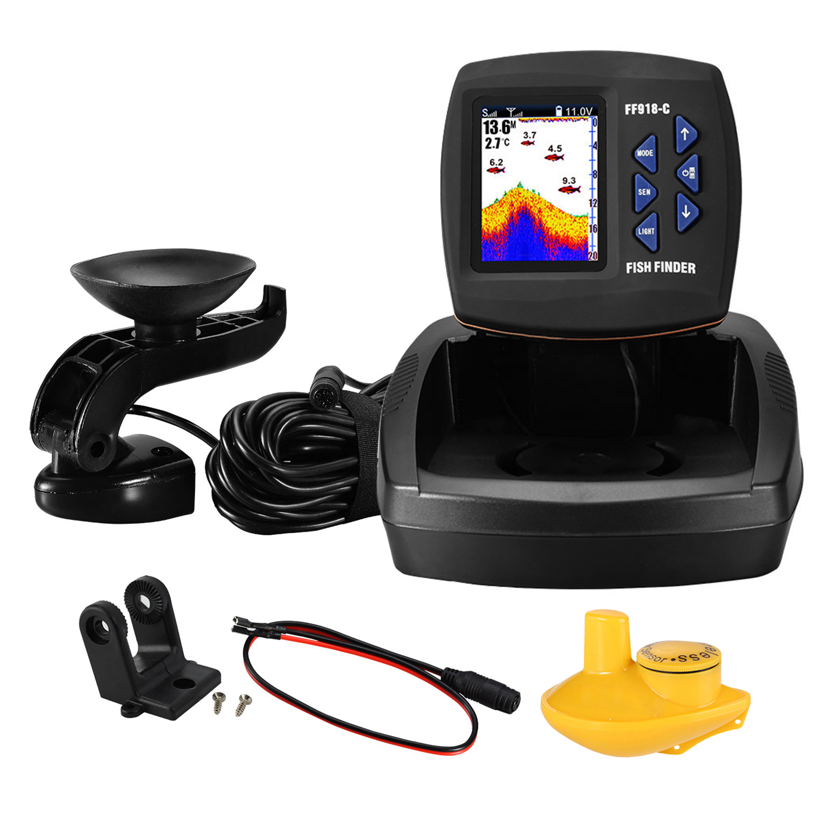 Fish Finder Wireless Sonar Sen - Fish Finder Transducer reseña y precio