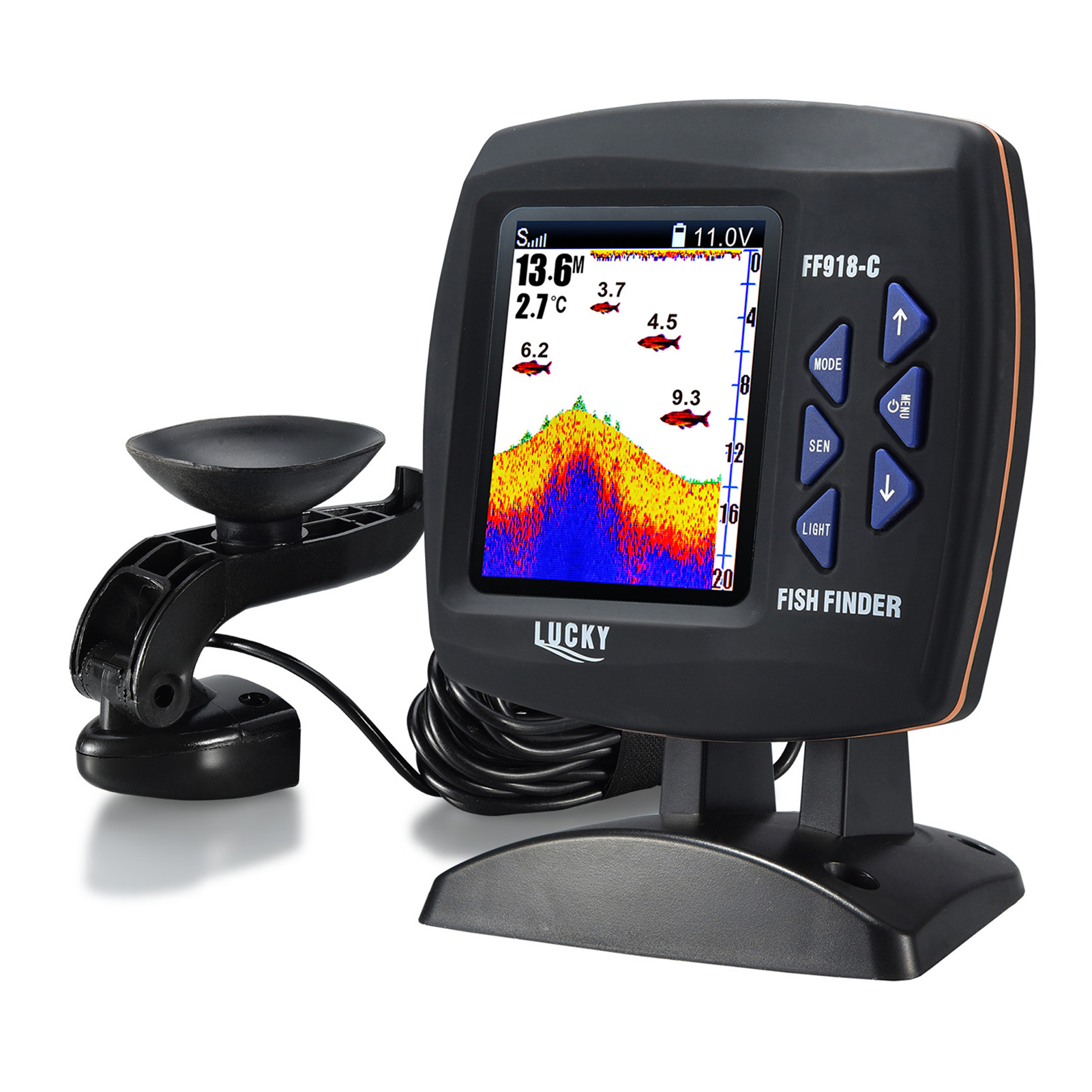 Fish Finder Wireless Sonar Sen - Fish Finder Transducer reseña y precio