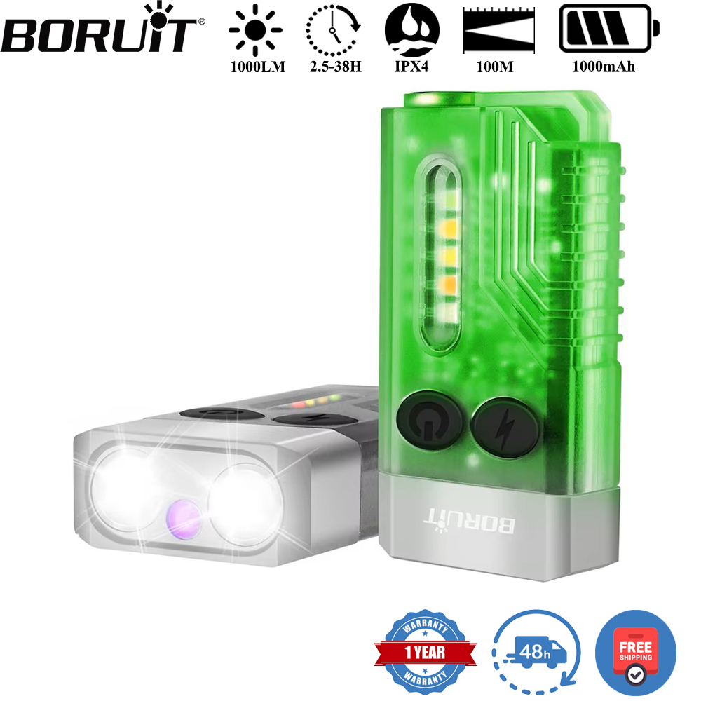 BORUiT V10 Keychain UV LED EDC - Fishing Light reseña y precio