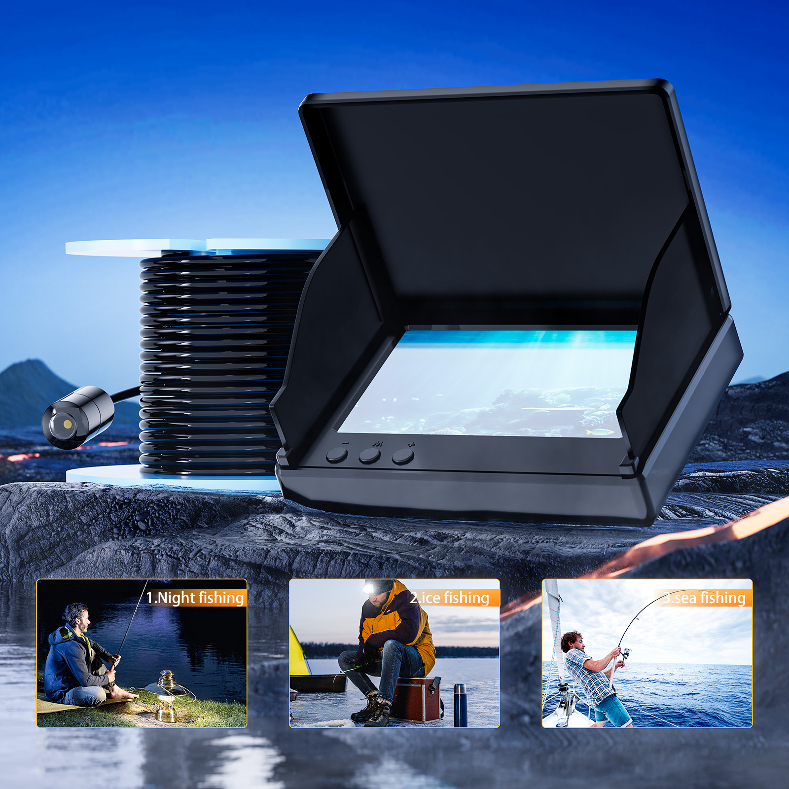4.3 Inch Underwater 15/30M Fis - Fishing Camera reseña y precio