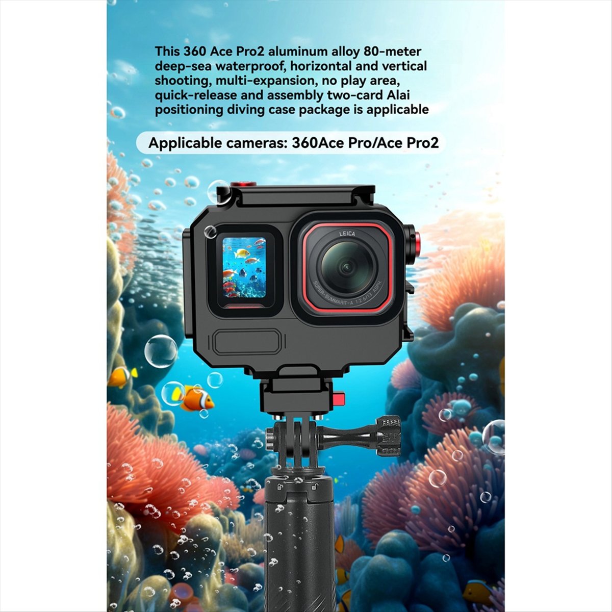 M05K 263FT/80M Waterproof Case - Underwater Camera reseña y precio