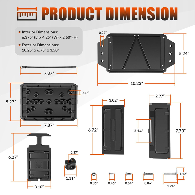 Track Mounted Battery Box for  - Fish Finder Transducer reseña y precio