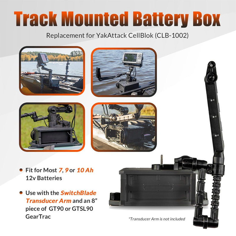 Track Mounted Battery Box for  - Fish Finder Transducer reseña y precio