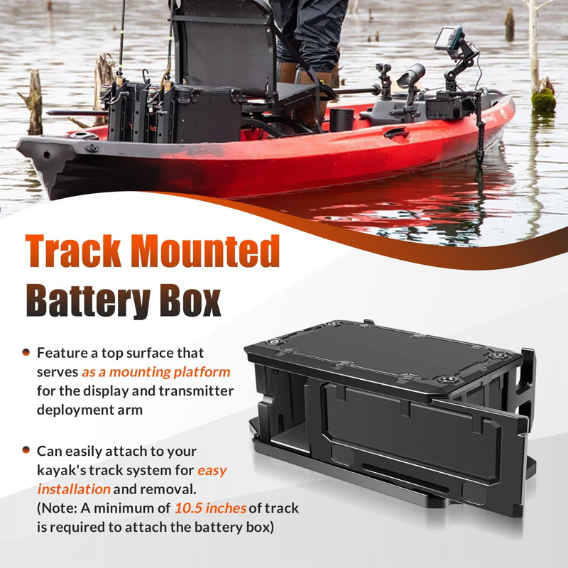 Track Mounted Battery Box for  - Fish Finder Transducer reseña y precio