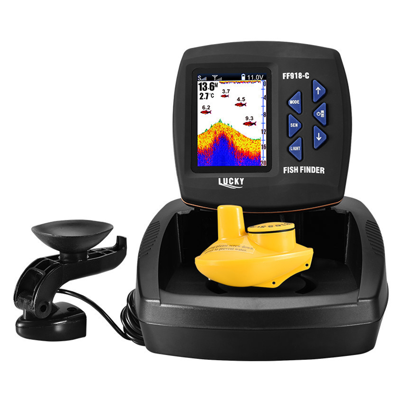 Portable Fish Finder Wireless  - Fish Finder Transducer reseña y precio