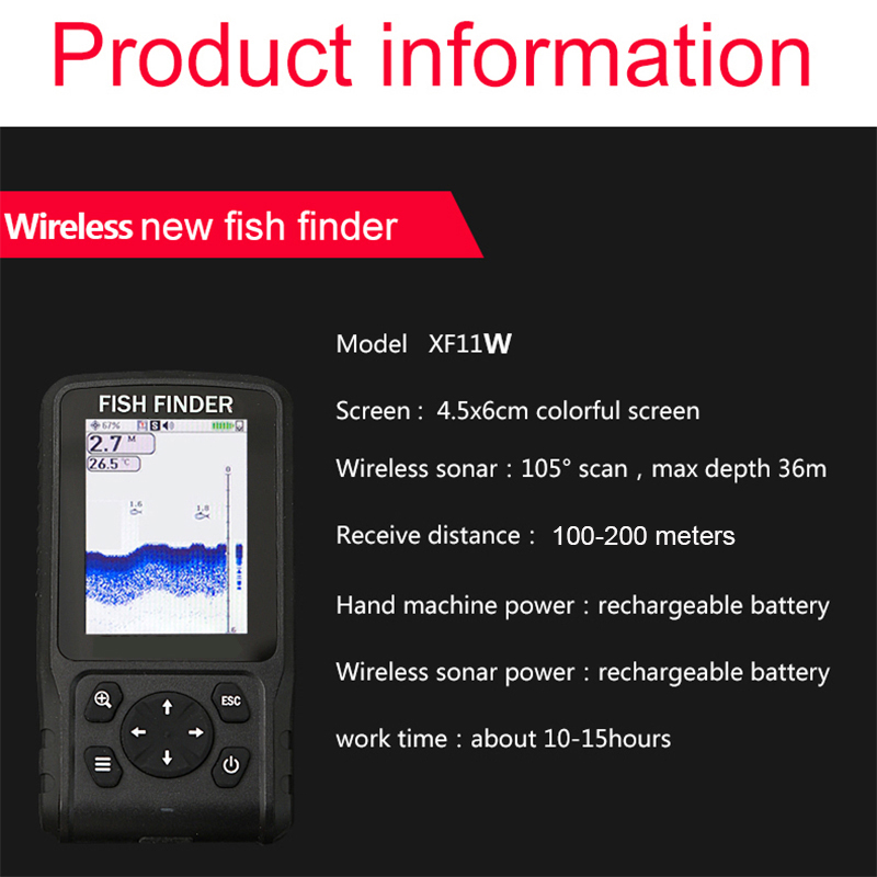 Portable Sonar Sensor Transduc - Fish Finder Transducer reseña y precio