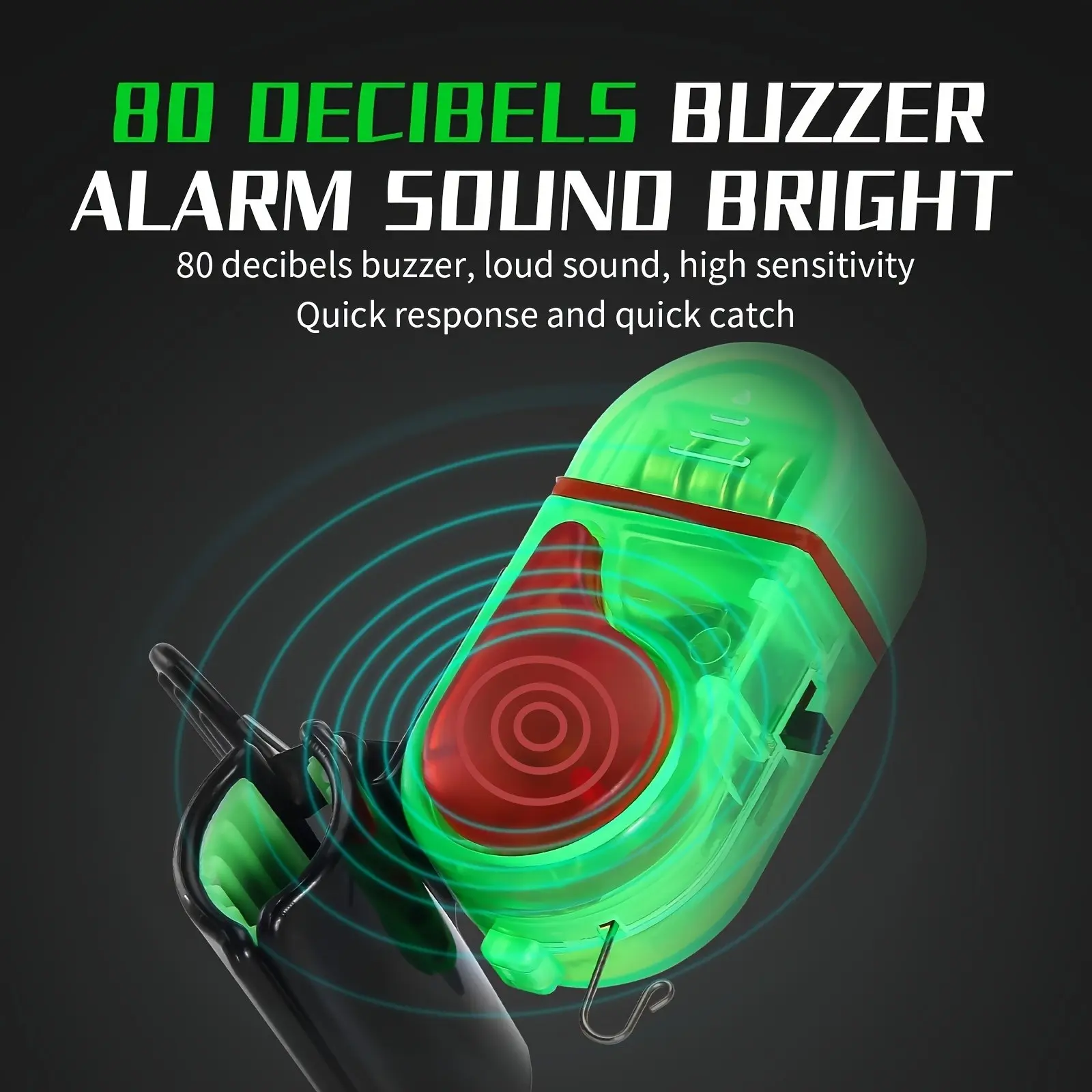 2PCS LED Fishing Bite Alarm, 2 - Bite Indicator reseña y precio