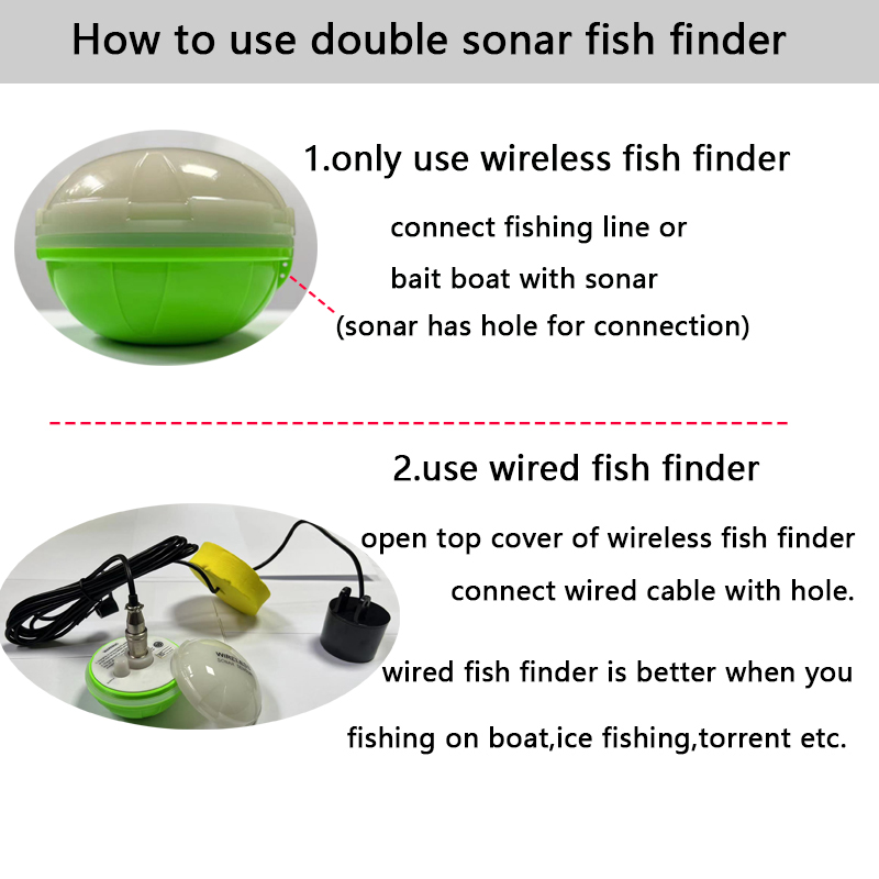 Portable Bluetooth Wireless So - Fishing Depth Finder reseña y precio