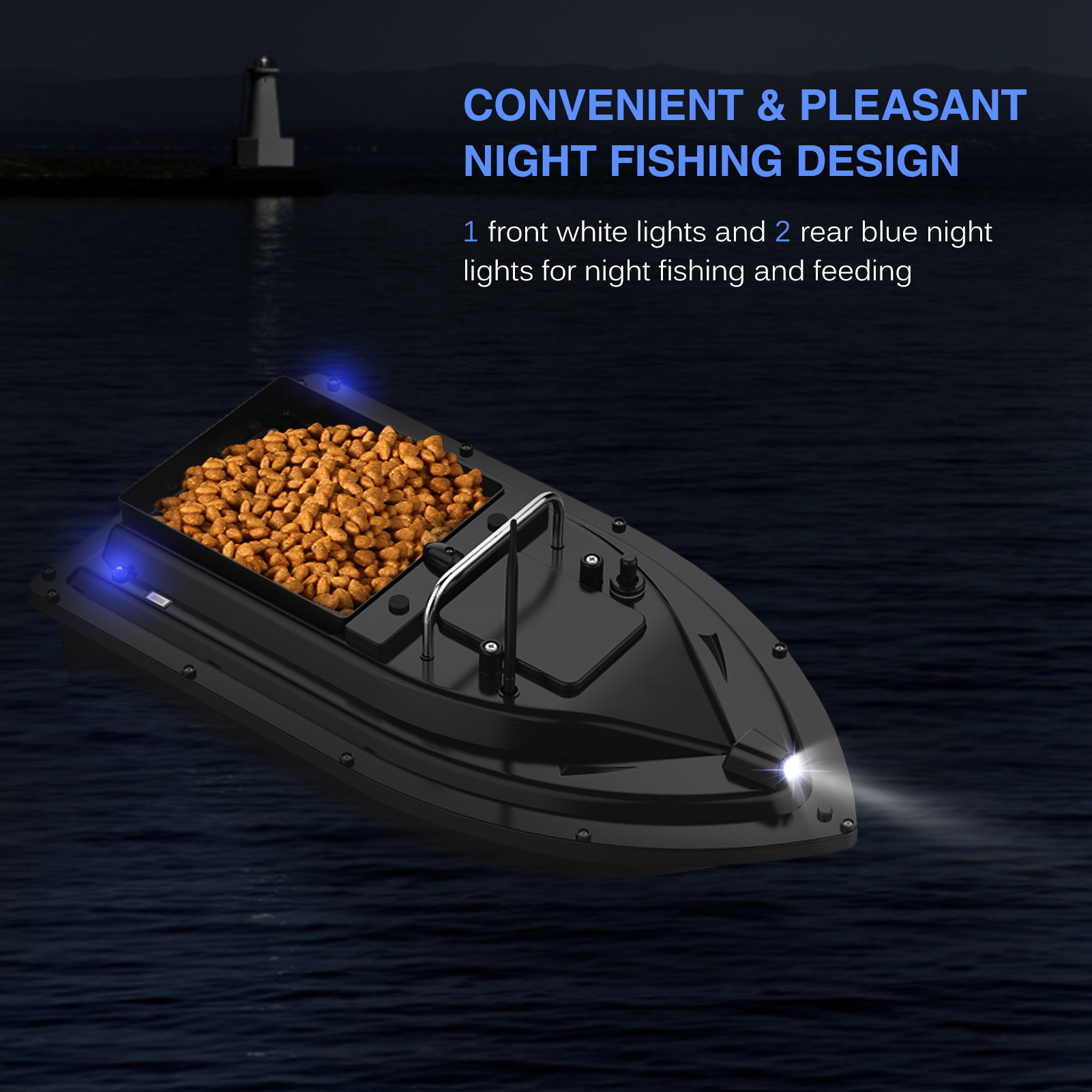 D16E GPS Fishing Bait Boat wit - Fishing Gps reseña y precio